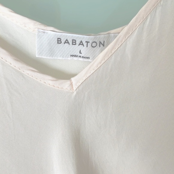 Babaton Satin Slip Dress in Pale Blush/Champagne - fits size S/M - Picture 3 of 4